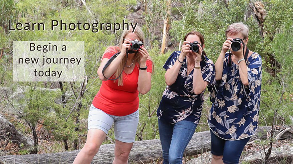 Discover Photography Courses | Three ladies with cameras